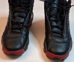 Air Jordan Retro 13 (2014) Dirty Bred Black Red Size 6Y 414574-033 (with box)
