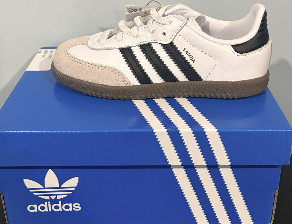 adidas Samba OG EL I Unisex Kids Sneakers White/Black/Gum 10K