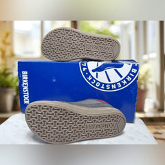 BIRKENSTOCK Kids Astee Leather Supportive ColorBlock Sneaker Shoes Regular Fit