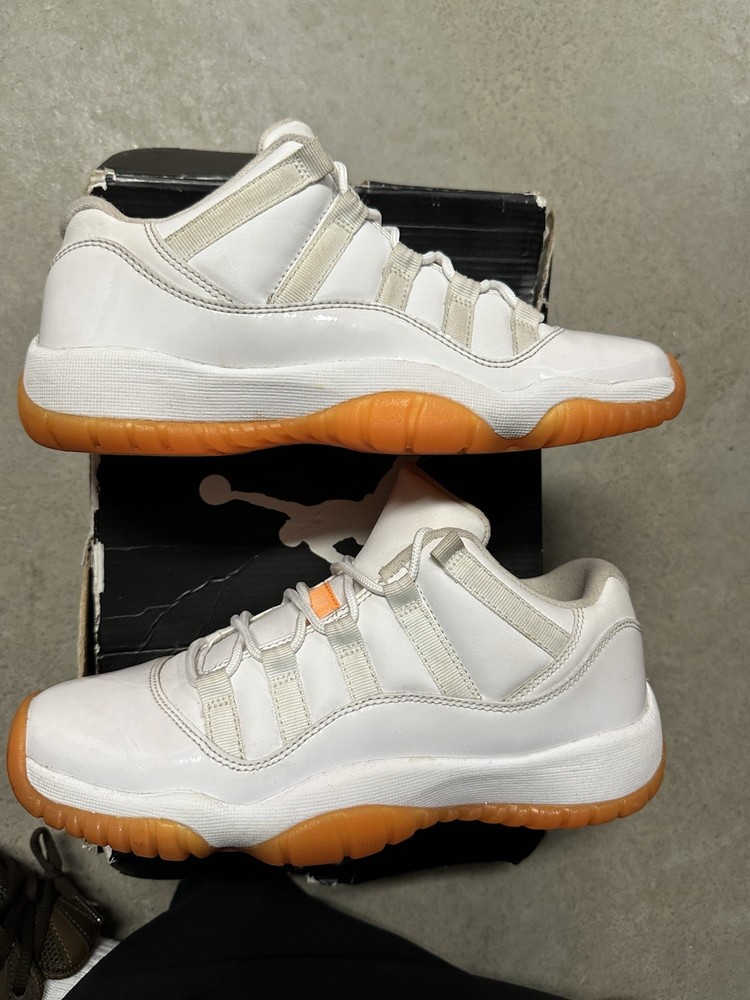 Air Jordan 11 Retro Citrus White Orange Blaze Syracuse – Size 6 / 7.5 Wmn