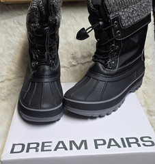 Dream Pairs KMONTE-1 Unisex Kids Black Snow Boot US 2 Lace Up Lined A1BNNFEC