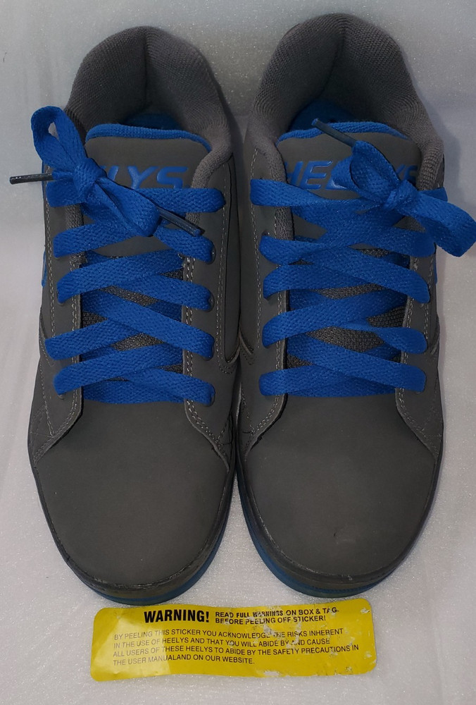 Heelys Propel 2.0 skate shoes in a gray and royal blue Youth Size 5