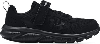 Under Armour Boys‘ Pre-School UA Assert 9 Alternate Closure Running Shoes Black/