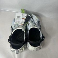 Crocs Echo Glow Marbled Clog Black/White 211883-0WU Youth J2 New With Tags