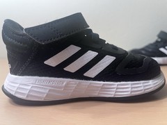 Adidas Duramo 10 Elastic Lace I Core Black Toddler Shoes Size 6K (6)