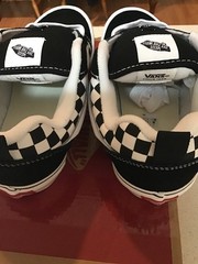 VANS Knu-Skool Unisex Checkerboard Black/True White Size 6 Junior or Women’s 7.5