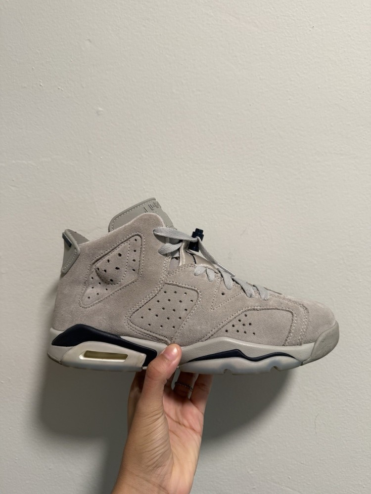 Air Jordan 6 Georgetown Magnet Navy Grey, Size 7Y Grade School