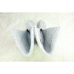 LL Bean Kids Gray Wool Warm Replacement Boot Liner Inserts Size 3