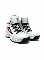 Fila Size 6 Youth Unknown Territory High Top Sneaker Boot White