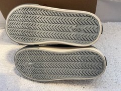 See Kai Run Alex Gray Canvas Hook & Loop Sneaker Unisex Toddler KSN400U230 Sz 10