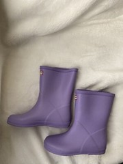 NEW $70 Hunter Original First Classic Boot Purple Burst US 2B/3G/EU33/UK1
