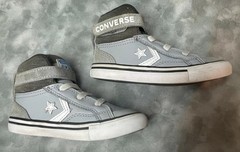 Converse All-Star Pro Blaze Strap High-Top Sneakers Gray Kids Size 8