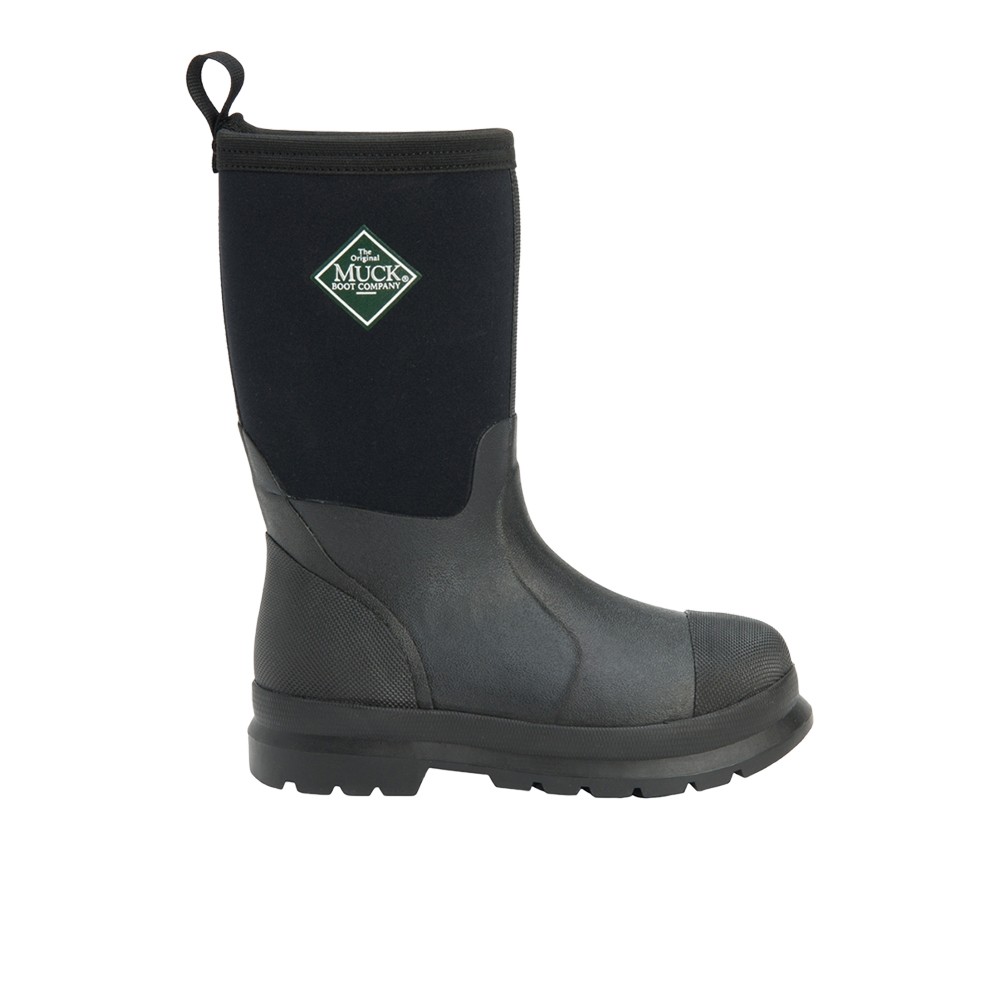 Muck Boot Chore Pull On Rain Boys Black Casual Boots KCH-000