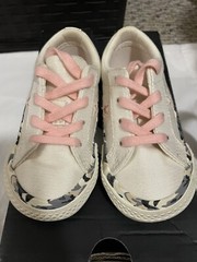 6C Converse One Star OX EGRET/ Storm Pink/ Black