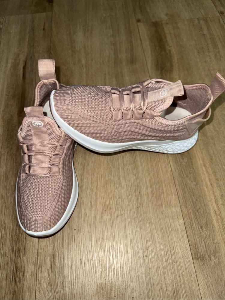 ECKO UNLTD. Peach Color Casual Mesh Stretch Sneakers Youth Size 12