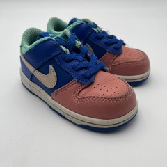 Nike Dunk Low Retro TD Salmon Toe Size 7C Hyper Royal Sanddrift Toddler