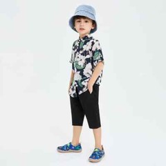 Kid Size UIN Slip On Shoes Canvas Comfortable Loafers „Jurassic Party“