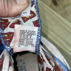 Converse Chuck Taylor All-Star Hi DC Superman Youth Size 12 Used But Super Clean