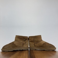Big Kids Ugg Classic Mini II Chestnut Shearling Lined Comfort Boots Size 2 Y GUC