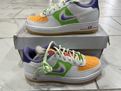Nike Air Force 1 LV8 (GS) White green Yellow Purple FD1035-100 Kid’s 4Y