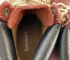 Timberland 19917 0456 Leather Upper Big Boy’s Boots Size: 3.5 M Red Brown