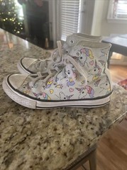 Converse Chuck Taylor 663994C Kids Rainbow Unicorn Shoe Sneakers Size 1 FreeShip