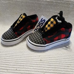 Vans Old School Buffalo Mix Plaid Houndstooth Toddler Sneakers Size 5, New w/Tag