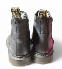 DR MARTENS Doc Black Leather Chelsea Unisex Youth Size Men 4 Woman 5