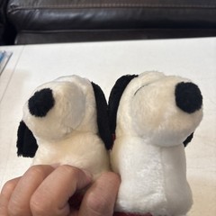 Peanuts SNOOPY Plush Pull On Slippers House Shoes Small (5-6)