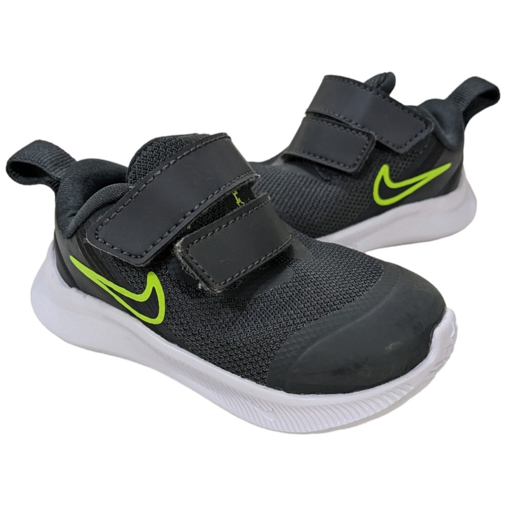 Nike Toddler Shoes Size 4C Star Runner 3 DA2778-004 Kids Sneakers Smoke Grey