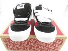 Vans Knu Skool Kids‘ Youth Black Racing Red Skate Shoes Sneakers US 2.0