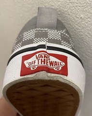 Toddler Size 13 Vans Asher Checker Grey/White NEW (with minuscule sole marks)!