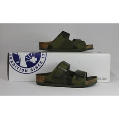 *NEW IN BOX* BIRKENSTOCK ARIZONA KIDS DESERT SOIL CAMOUFLAGE GREEN
