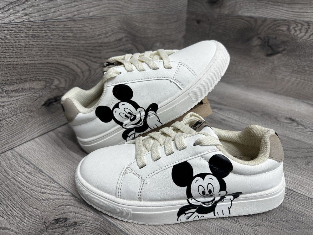 Disney Mickey Mouse Children’s Character Shoes Sneakers White Kids Sz 1