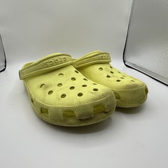 Crocs Classic Yellow Rubber Clog Unisex Slip On Comfort Straps Shoes 11