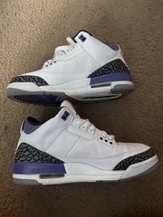 Jordan Air Jordan 3 Retro GS ‚Dark Iris‘ White Purple Black Sneakers Size 6