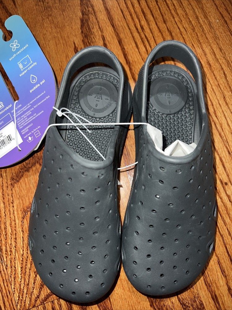 Totes Sol Bounce Kids Slip Ons Machine Washable Splashers Size 13~1 Gray Unisex
