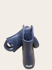 Crocs “Handle-It” Slip On Waterproof Rain Boots Size Kids J1 Navy Blue