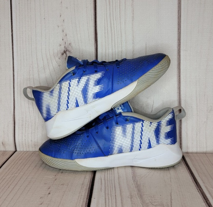 Nike Team Hustle Quick 2 Blue Running Shoes Youth Size 4.5 and Women’s Size 6