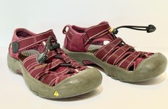 Keen Kids Newport H2 Waterproof Hiking Sandals Sz 2 Rose Red Pink Girls 4-8 Yr