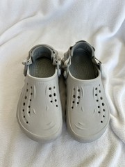 Crocs Echo Clog Atmosphere Light Gray Kids J3 Youth 3 Lightweight Comfort Slide