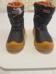 Hunter Children’s Rainboots Black/Orange UK 13