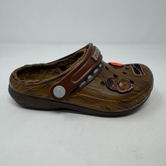 Crocs Star Wars Chewbacca Classic Lined Clog Chewy Brown Kids Size J 1