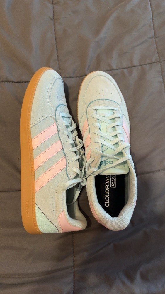 adidas Cloudfoam Plus JP8707 Light Blue Pink Gum Unisex Kids Sneaker Size 11
