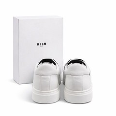 MSGM Kids Leather Logo-Strap Slip-On Trainers Sneakers Size EU 29 US 12