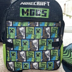 Minecraft Crocs J5, T-shirts, Hat, & Backpack W/Lunchbox Lot