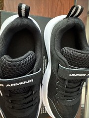 Under Armour Kids UA BPS Assert 10 AC Black/White Running Shoes (3026183-001)