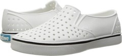 Native Shoes, Miles, Kids Shoe, Shell White/Shell White, 2 M US Little Kid
