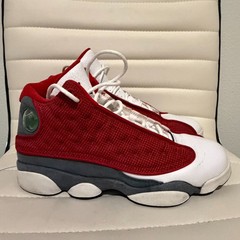 Nike Air Jordan 13 Retro Red Flint 884129-600 Youth Size 6.5Y Red Grey White