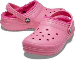 Crocs Classic Lined Clogs Pink Kids Unisex MSRP $55